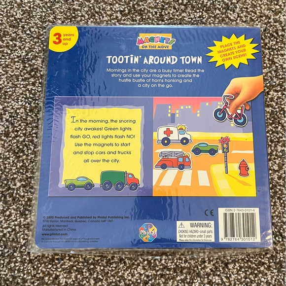 Magnets on the Move Tootin Around Town Book - Picture 2 of 3